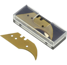 Coupeuse arquée avec lames de rechange dans une boîte en plastique