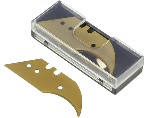 Coupeuse arquée avec lames de rechange dans une boîte en plastique