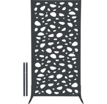 Panneau de protection visuelle avec motif ajouré pour l'extérieur