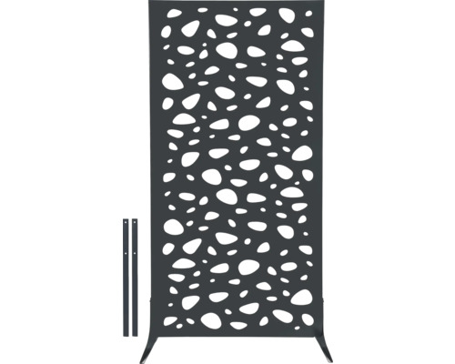 Panneau de protection visuelle avec motif ajouré pour l'extérieur