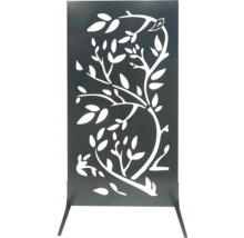 Panneau de séparation décoratif pour jardin avec motif d'arbre