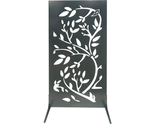 Panneau de séparation décoratif pour jardin avec motif d'arbre