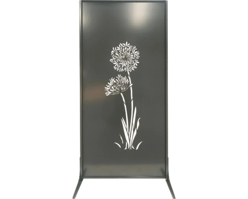 Panneau décoratif de confidentialité avec motif floral pour l'extérieur