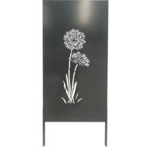 Panneau de séparation avec motif floral pour le jardin
