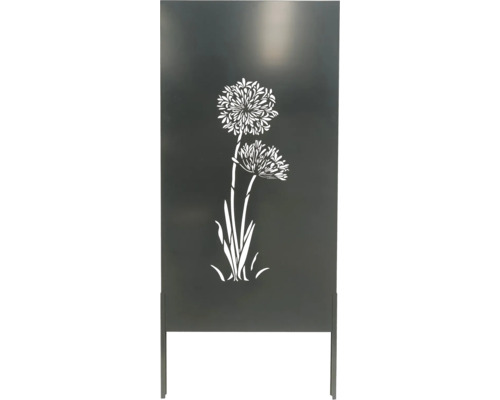 Panneau de séparation avec motif floral pour le jardin