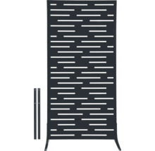 Panneau décoratif brise-vue avec évidements horizontaux