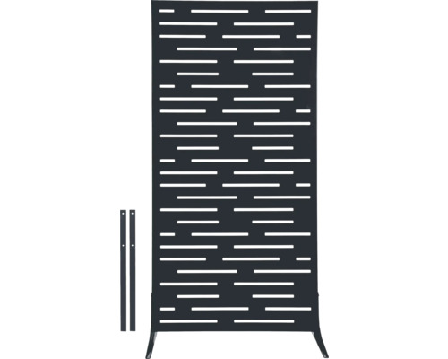 Panneau décoratif brise-vue avec évidements horizontaux