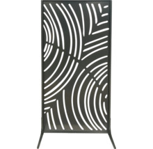 Paravent décoratif avec motif découpé abstrait.