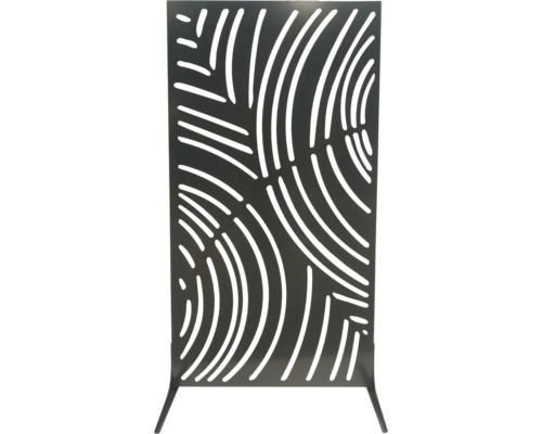 Panneau décoratif de séparation en métal avec motif abstrait