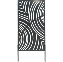 Panneau décoratif d'intimité avec motif découpé moderne pour l'extérieur