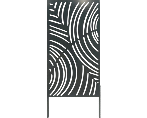 Panneau décoratif d'intimité avec motif découpé moderne pour l'extérieur