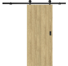 Schiebetür aus Holz mit Beschlägen