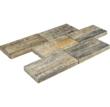 Rechteckige Pflastersteine aus Beton