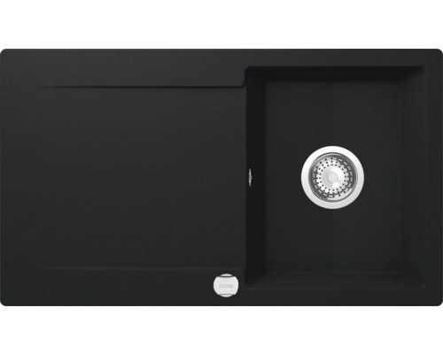 Spüle aus Verbundmaterial mit Abtropffläche und Ablaufgarnitur