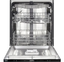 Lave-vaisselle ouvert avec paniers à vaisselle