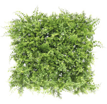 Tapis de plantes artificielles avec différentes feuilles vertes