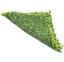 Tapis de gazon synthétique avec feuilles vertes