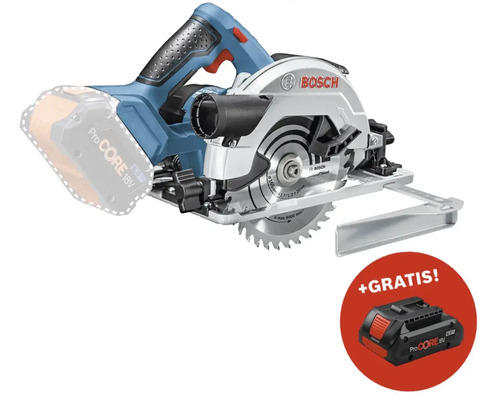 Scie circulaire sans fil Bosch Professional GKS 18V-57 G avec L-BOXX 238 et lame de scie circulaire, sans batterie ni chargeur Scie circulaire sans fil avec batterie supplémentaire