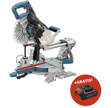 Scie à onglet avec batterie gratuite