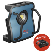 Projecteur de chantier à batterie Logo Bosch avec batterie gratuite