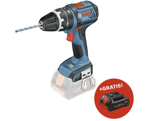 Akku-Schlagbohrschrauber Bosch Professional GSB 18 V-Li, ohne Akku Bosch GSB 18 V-LI Professional Akku-Schlagbohrschrauber mit zusätzlichem Akku