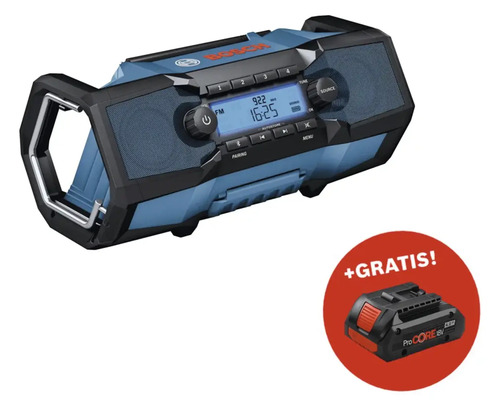 Akku-Baustellenradio Bosch GPB 18V-2 C, ohne Akku und Ladegerät Bosch Baustellenradio mit kostenlosem Akku