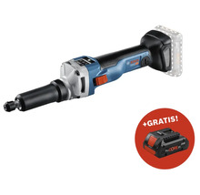 Bosch Professional Geradschleifer mit Akku und Gratis-Akku