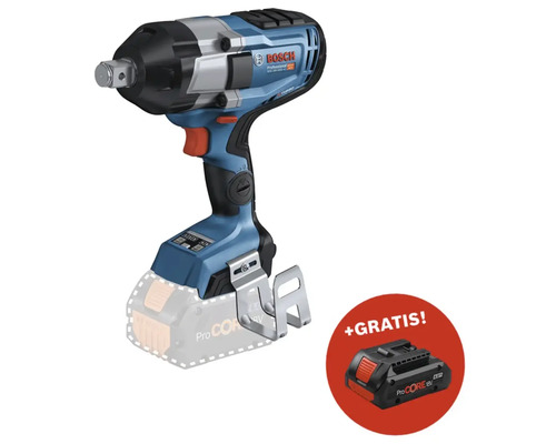 Akku-Drehschlagschrauber Bosch Professional Connectivity GDS 18V-1050 HC BITURBO, inkl. Bluetooth Low Energy Modul GCY 42 ohne Akku und Ladegerät Bosch Akku-Schlagschrauber mit Akku gratis