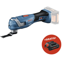 Bosch Professional GOP 18V-34 Multifunktionswerkzeug mit Starlock Plus Aufnahme und bürstenlosem Motor, inklusive Akku