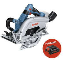 Logo Bosch Scie circulaire avec batterie gratuite