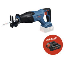 Scie sabre sans fil Bosch avec une batterie supplémentaire incluse