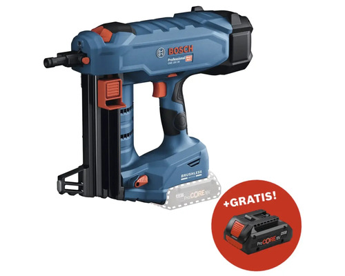 Cloueur sans fil Bosch Professional GNB 18V-38 + GRATUIT batterie Bosch Professional ProCORE18V 4,0 Ah Cloueur sans fil Bosch Professional GNB 18V-38 avec batterie supplémentaire