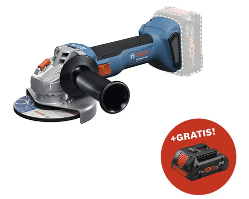 Meuleuse d'angle sans fil Bosch Professional avec batterie gratuite