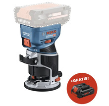 Défonceuse sans fil Bosch Professional avec batterie gratuite