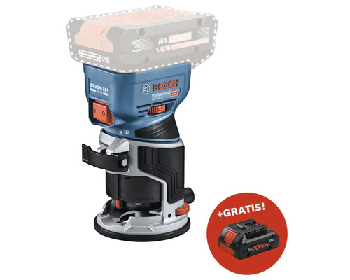 Défonceuse sans fil Bosch Professional avec batterie gratuite