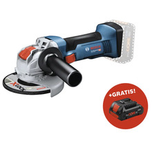 Meuleuse d'angle sans fil Bosch Professional avec système X-Lock et batterie supplémentaire incluse