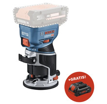 Défonceuse Bosch avec batterie et batterie gratuite supplémentaire