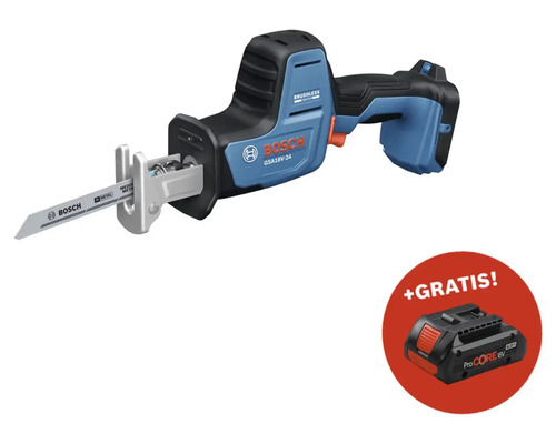 Akku-Säbelsäge Bosch Professional GSA 18 V-24, ohne Akku und Ladegerät Bosch GSA 18V-24 Akku-Säbelsäge mit zusätzlichem Akku