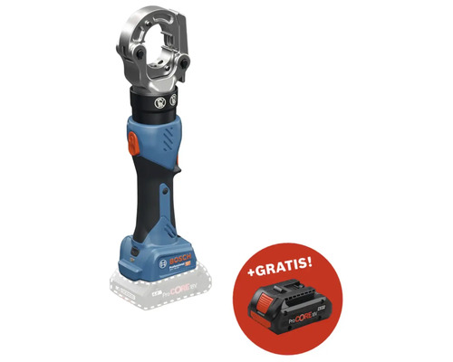 Outil de sertissage à batterie Bosch Professional avec batterie supplémentaire