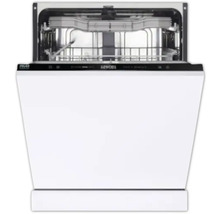 Lave-vaisselle intégré ouvert avec paniers à vaisselle