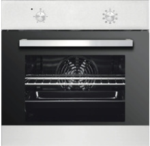 Four encastrable avec réglages de température et de fonction et éclairage intérieur.