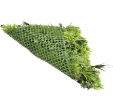 Künstliche Pflanzenmatte mit verschiedenen Gräsern und Blättern