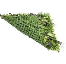 Kunstpflanzenmatte mit verschiedenen grünen Pflanzen