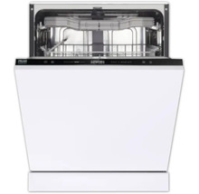 Weißer Geschirrspüler mit geöffneter Tür und sichtbarem Innenraum