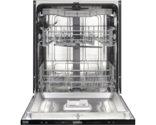 Lave-vaisselle ouvert avec paniers à couverts