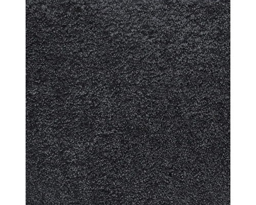 Moquette Shaggy Banwell anthracite FB78 largeur 400 cm (au mètre) Vue détaillée d'un tapis sombre à la texture dense.