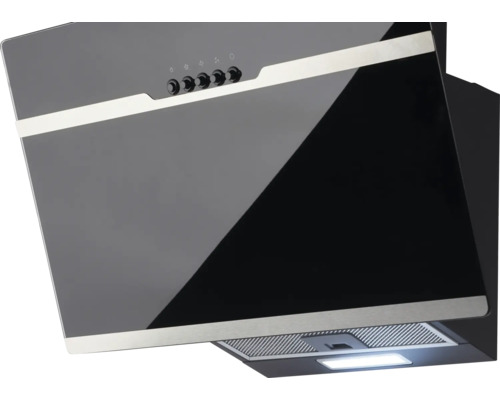 Hotte aspirante avec panneau de commande et éclairage