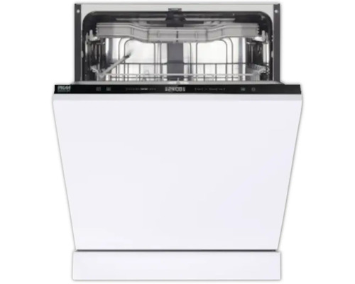 Lave-vaisselle intégré ouvert avec vue sur l'intérieur