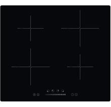 Plaque à induction avec quatre zones de cuisson et panneau de commande