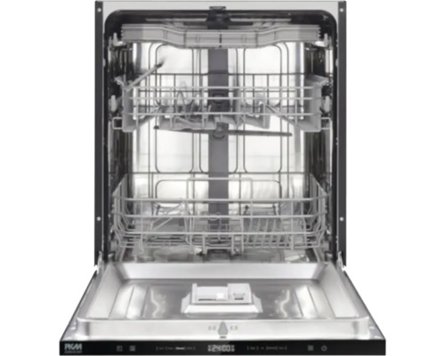 Geöffneter Geschirrspüler mit Geschirrkörben